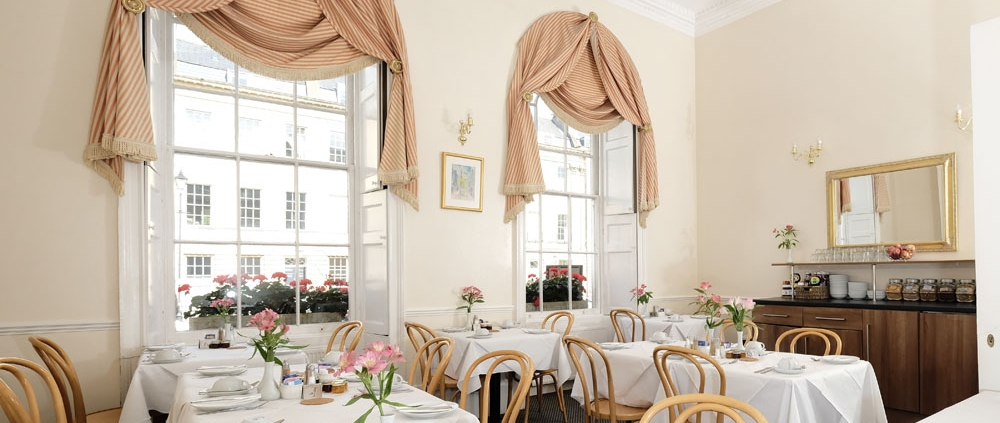 breakfast room at the Edgar Townhouse in Bath