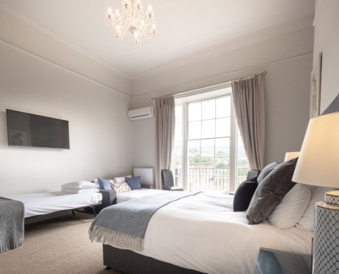 A quad room at the Edgar Townhouse in Bath