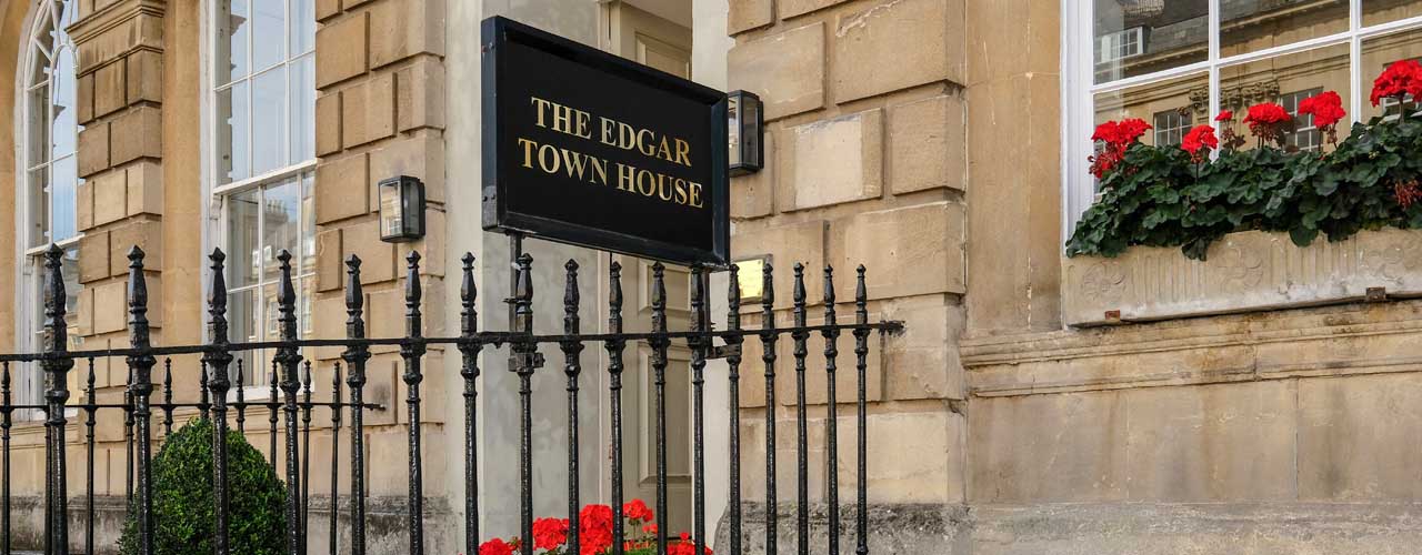 The Edgar Townhouse Bath exterior sign